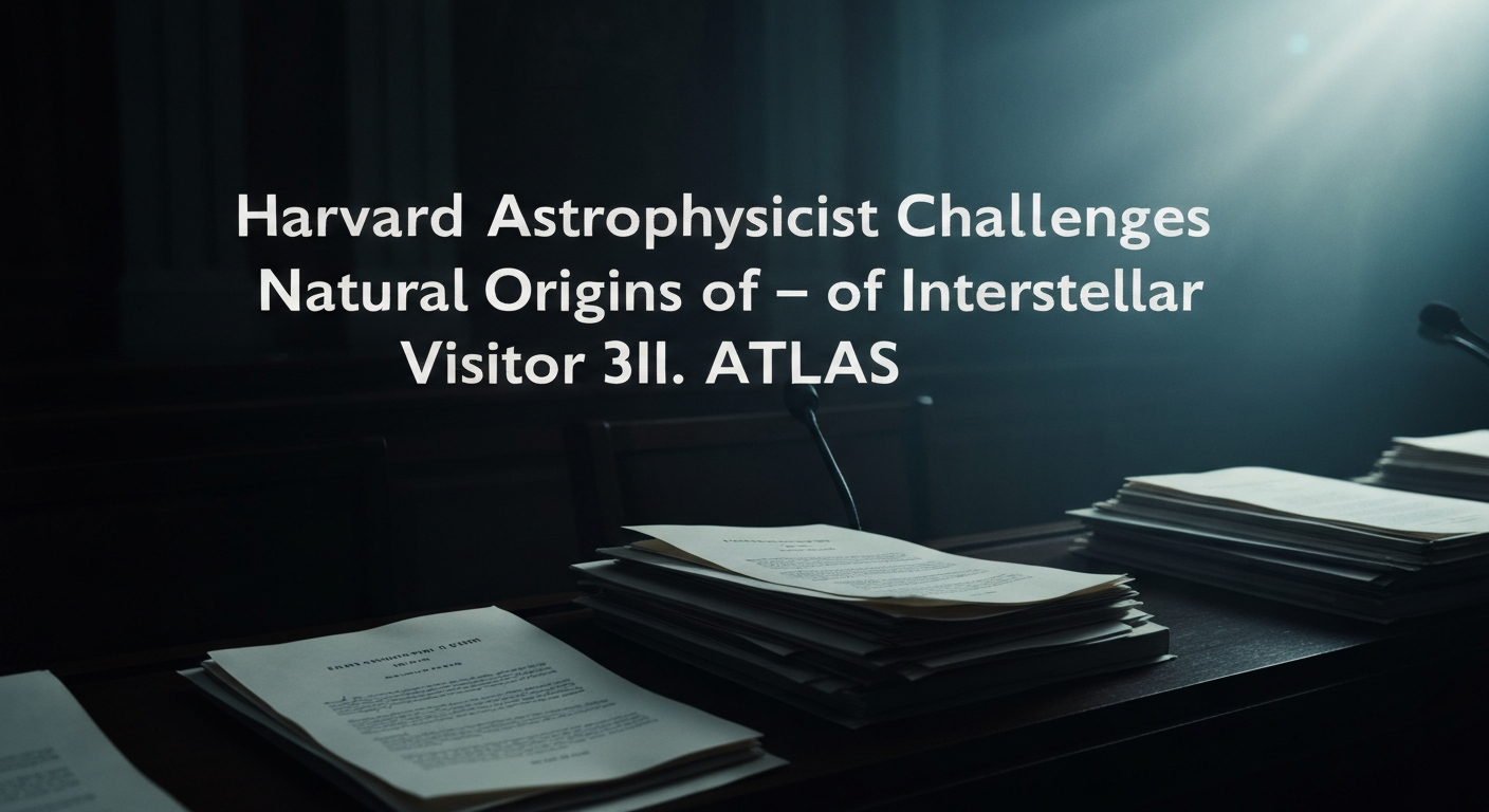 Harvard Astrophysicist Challenges Natural Origins of Interstellar Visitor 3I/ATLAS
