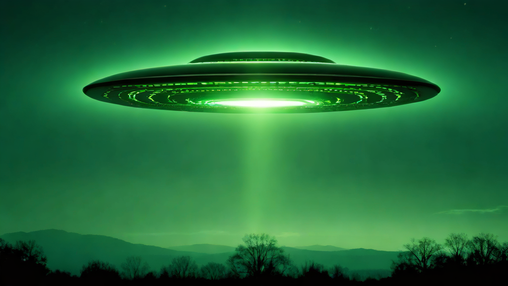 Mysterious Green Segmented UFO Spotted Over Germany